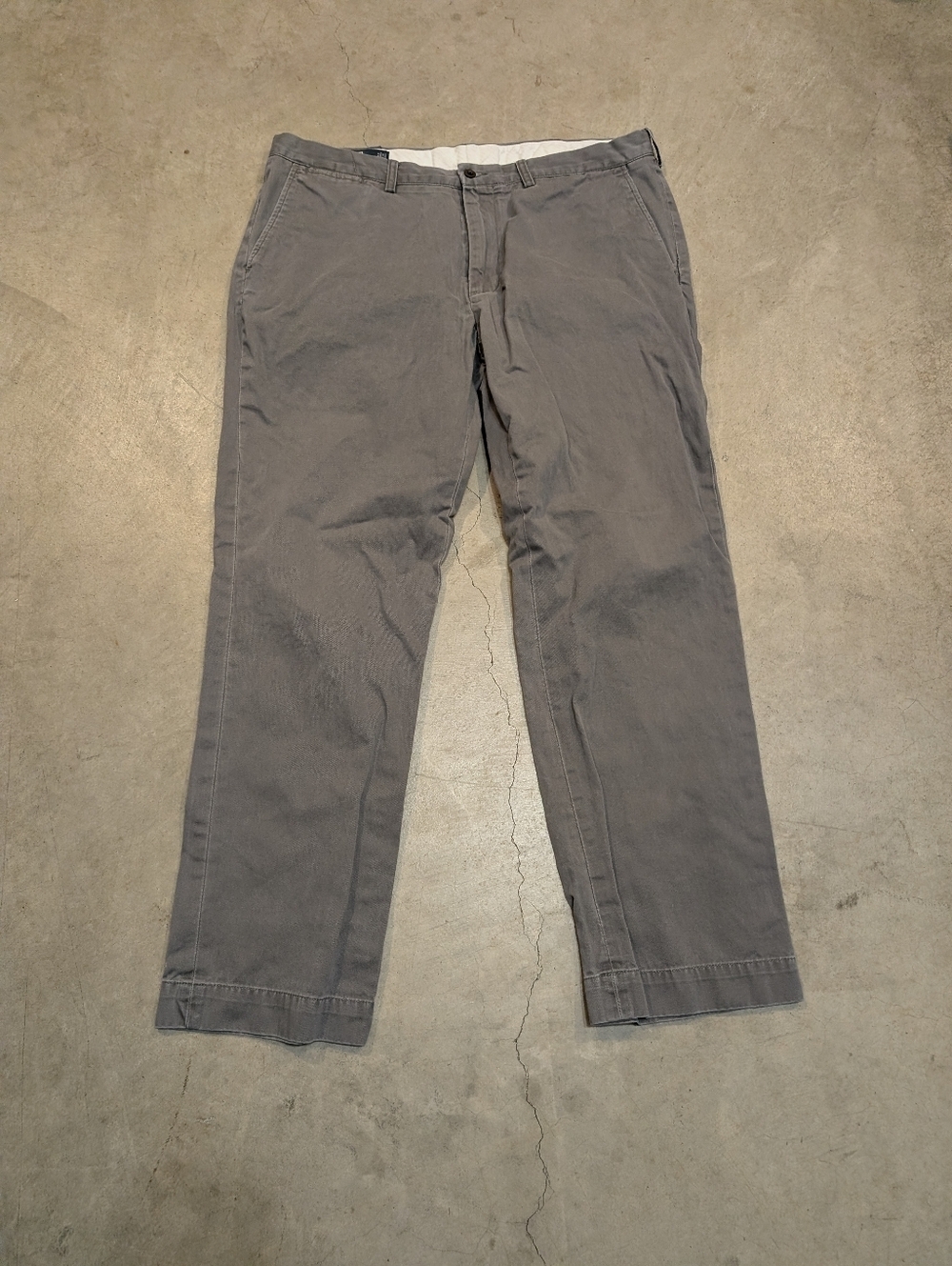 VTG Polo by Ralph Lauren Suffield Slate Gray Chino Pants Men's 38x30